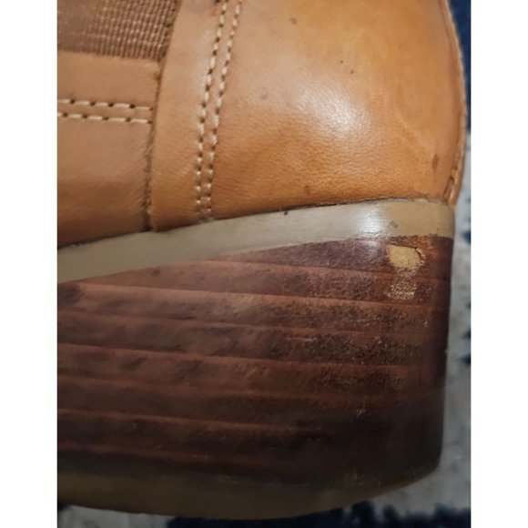 Rag & Bone New York Tan Slip on ankle Boots Fur lined size 36 (5.5 Woman) - Picture 8 of 16